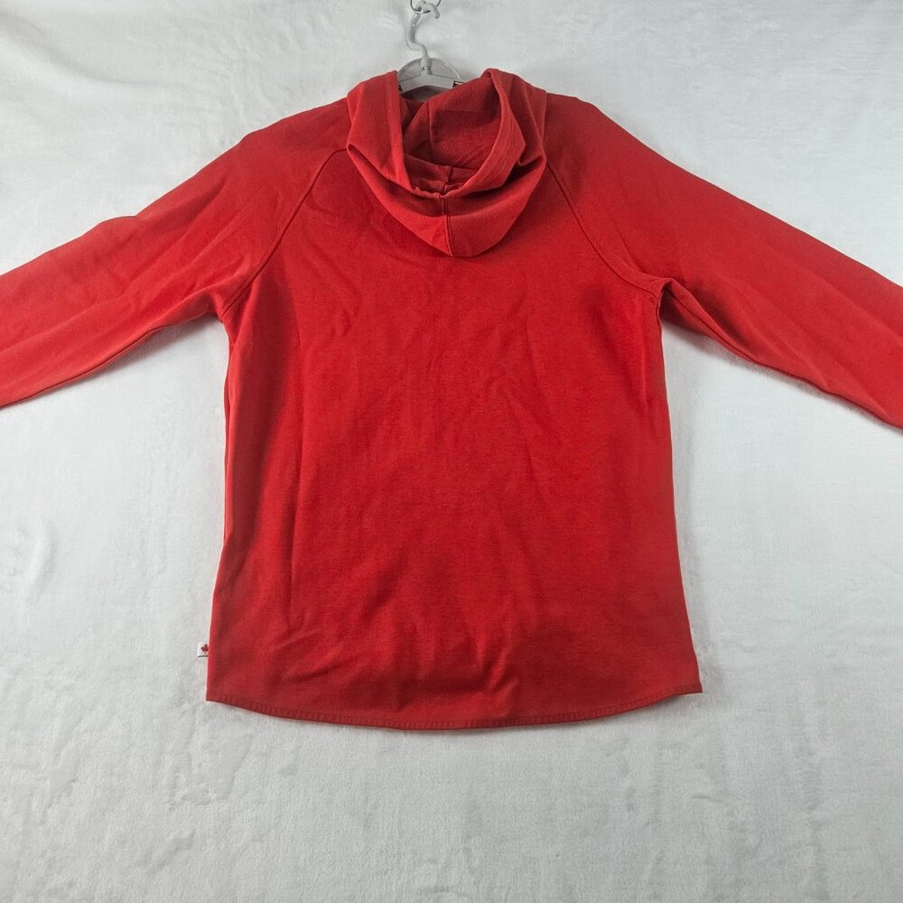 Hudson's Bay Unisex Size Small Canada Maple Leaf Zip Hoodie Red Strong And Free - Picture 3 of 15